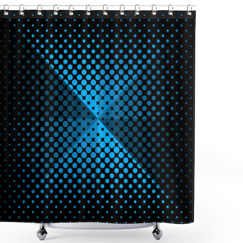 Personality  Halftone Background Shower Curtains