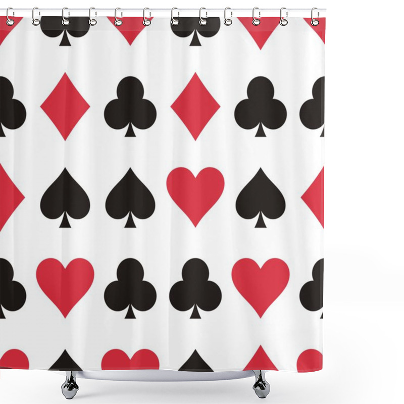 Personality  Play Cards Pattern Shower Curtains