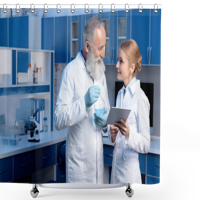 Personality  Laboratory Technicians In Lab Coats Shower Curtains