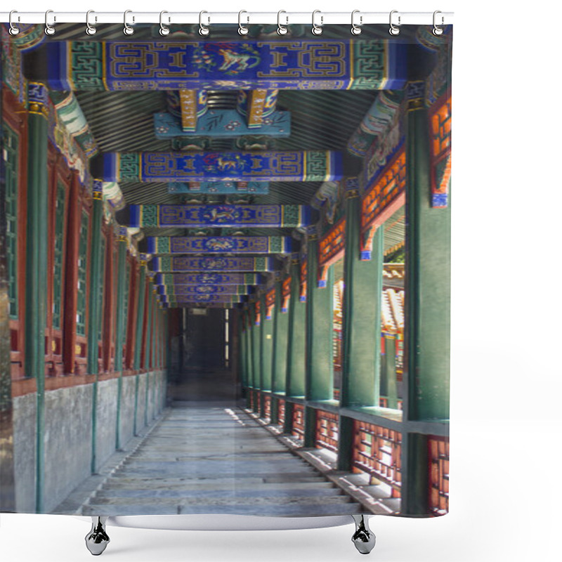 Personality  Beijing Summer Palace Corridor Shower Curtains