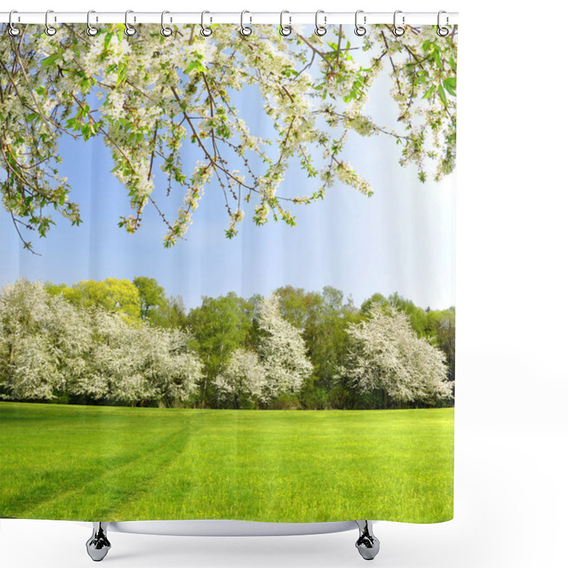 Personality  Spring Landscape Shower Curtains