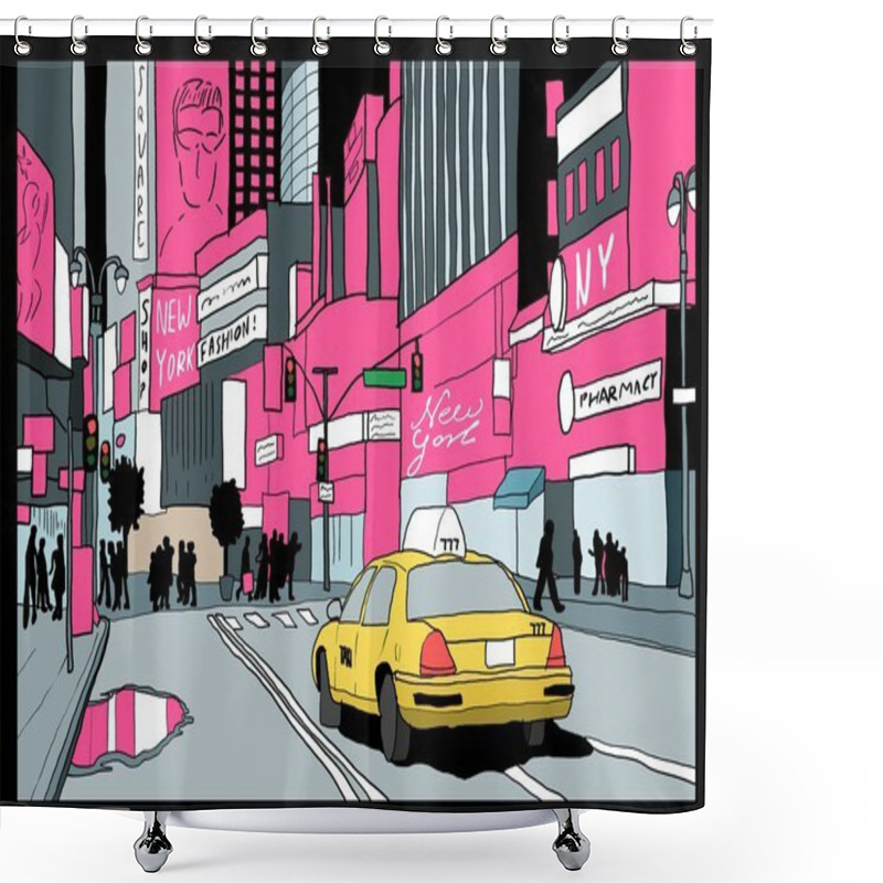 Personality  New York Shower Curtains