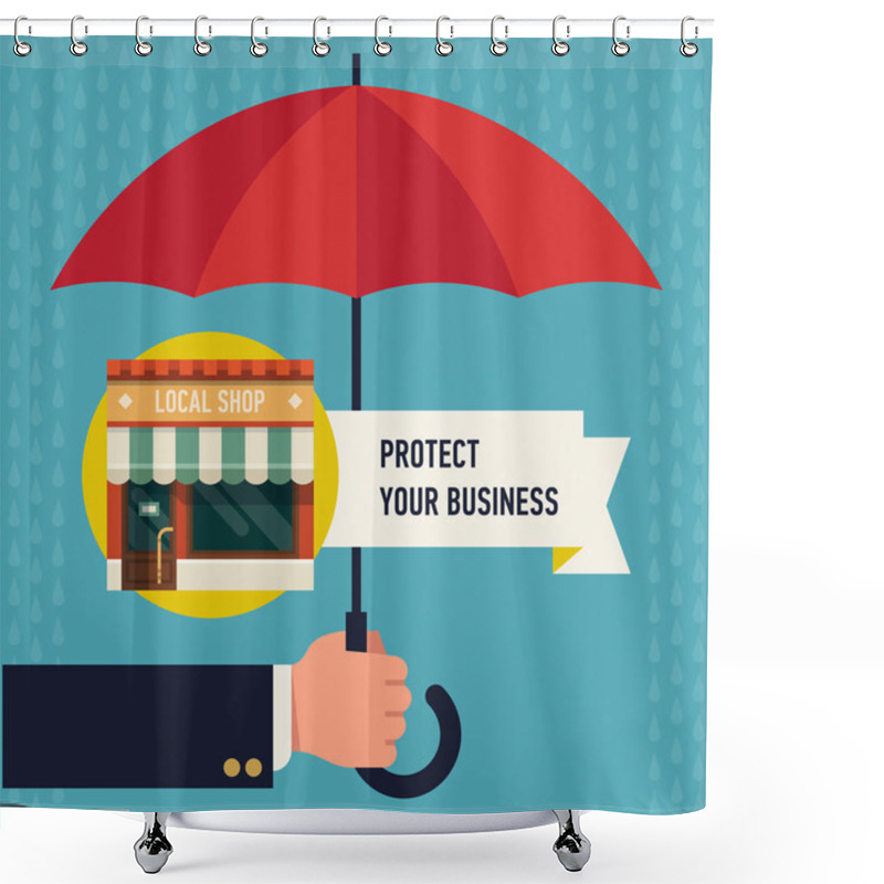 Personality  Business Protection Of  Local Shop Shower Curtains