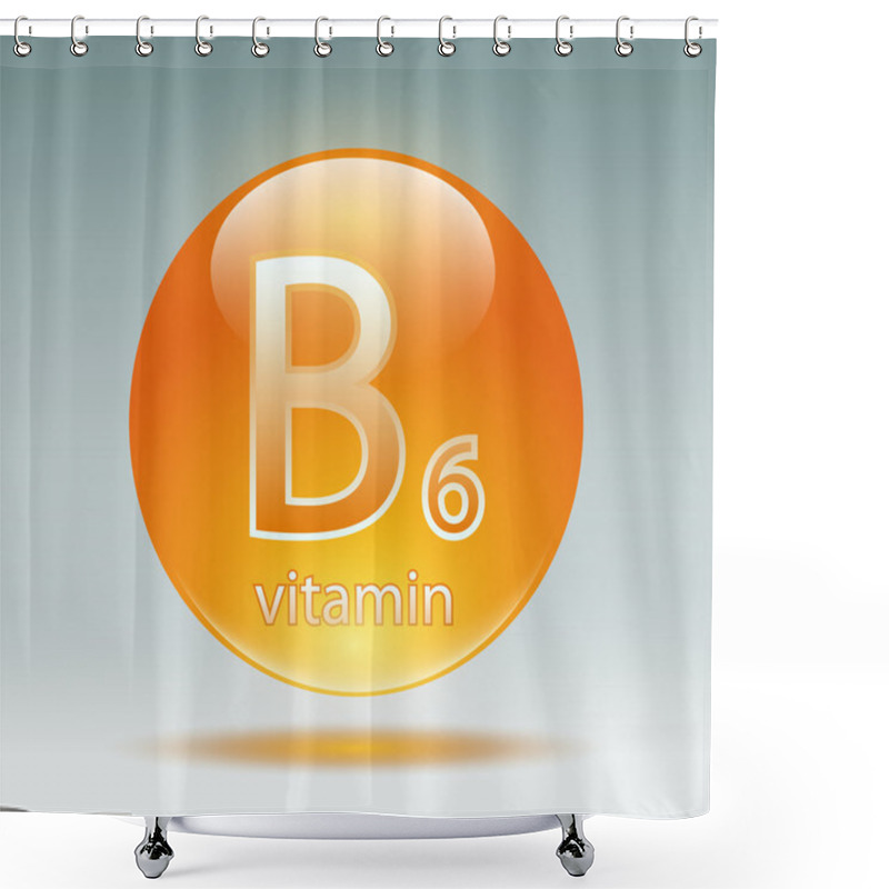 Personality  Vitamin B6 Shower Curtains