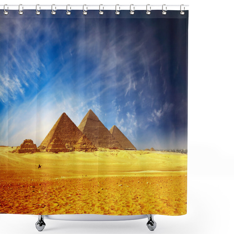 Personality  Pyramids Shower Curtains