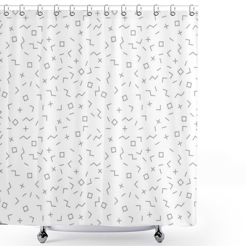 Personality  Mosaic Seamless Pattern With Geometric Shapes Shower Curtains