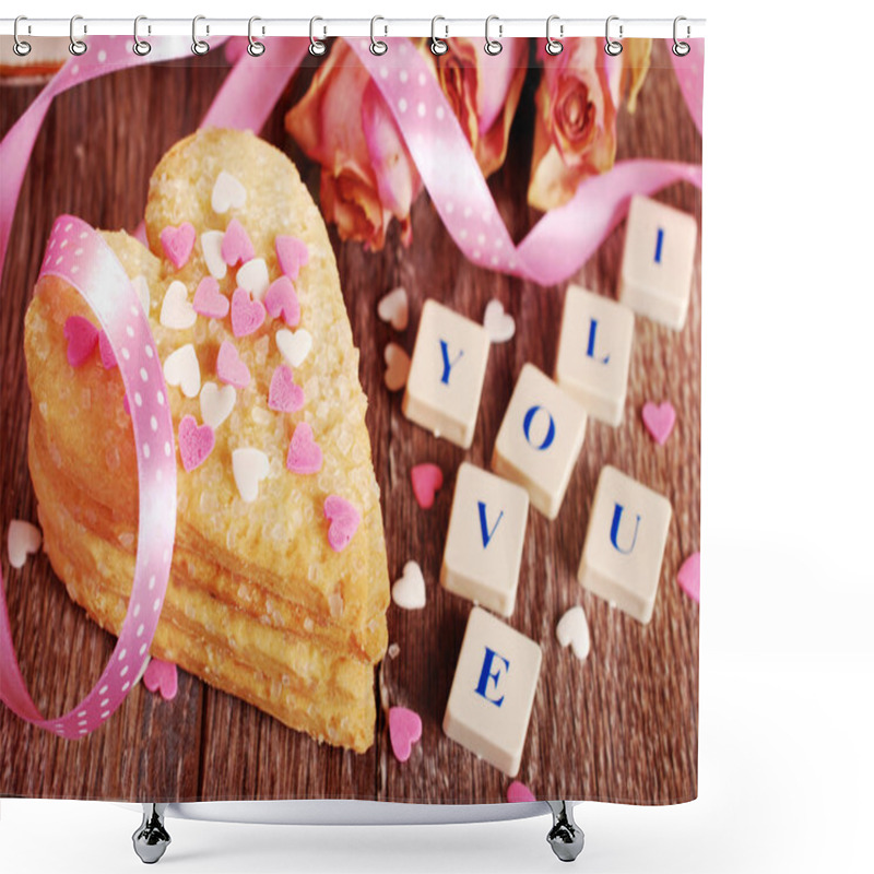 Personality  Valentine Love Declaration Shower Curtains