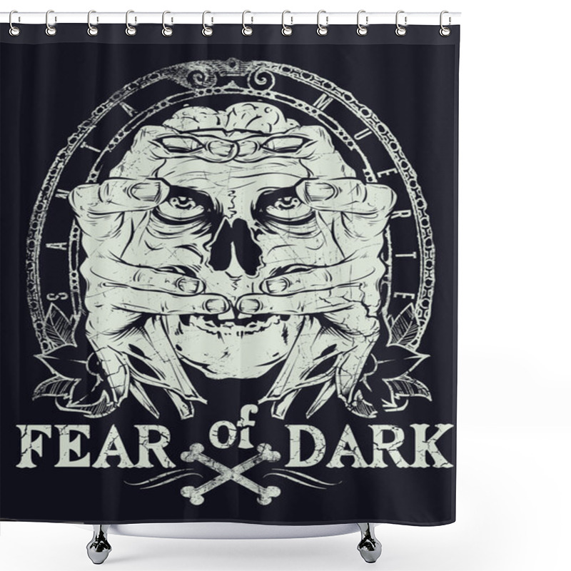 Personality  Fear Of Dark Shower Curtains