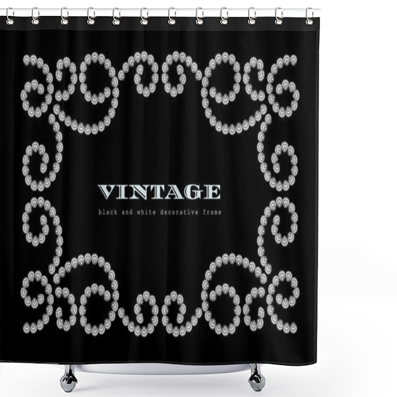 Personality  Dotted Jewelry Frame Shower Curtains