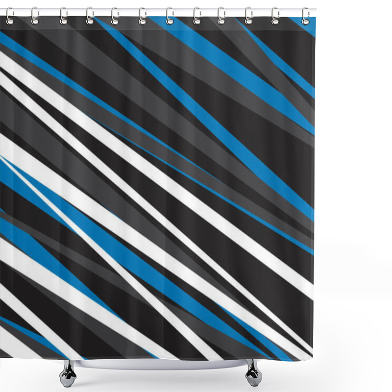 Personality  Minimalist Background With Abstract Stripe Pattern Shower Curtains