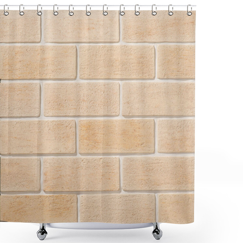 Personality  Stone And Brick Masonry Walls Shower Curtains