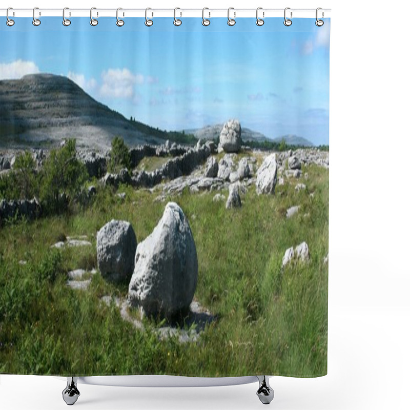 Personality  Landscape At The Rockgarden Shower Curtains