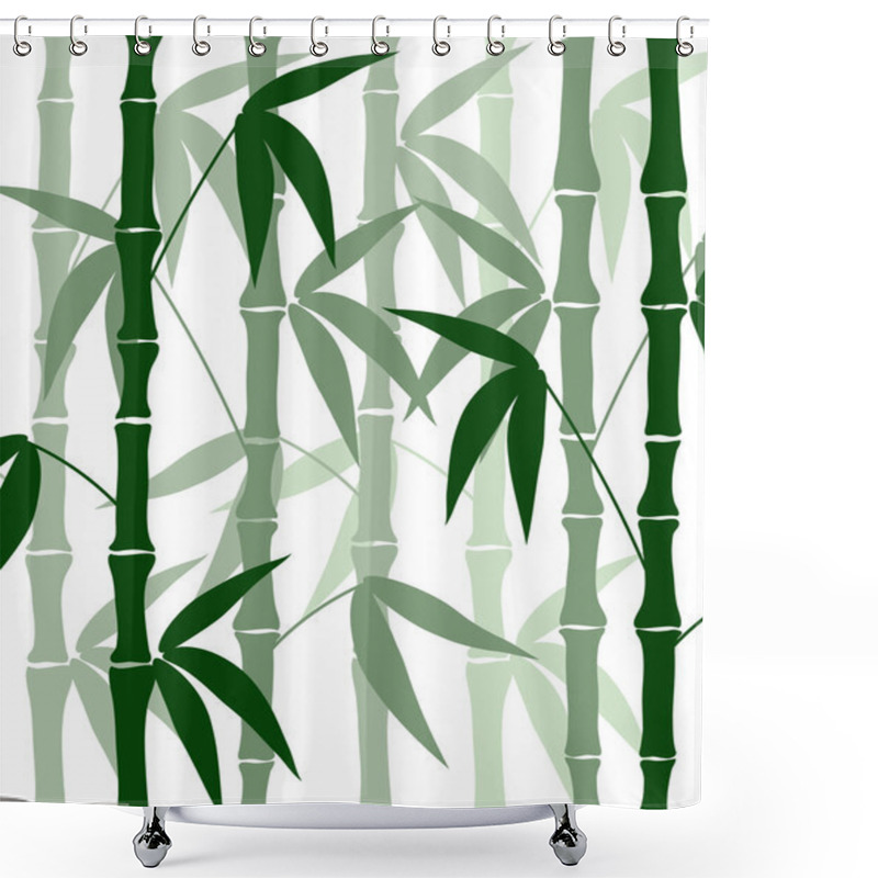 Personality  Bamboo Background Vertical Shower Curtains