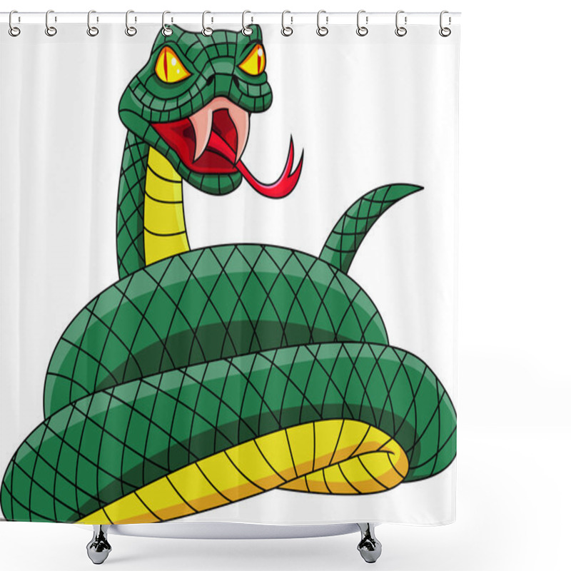 Personality  Angry Shark Shower Curtains