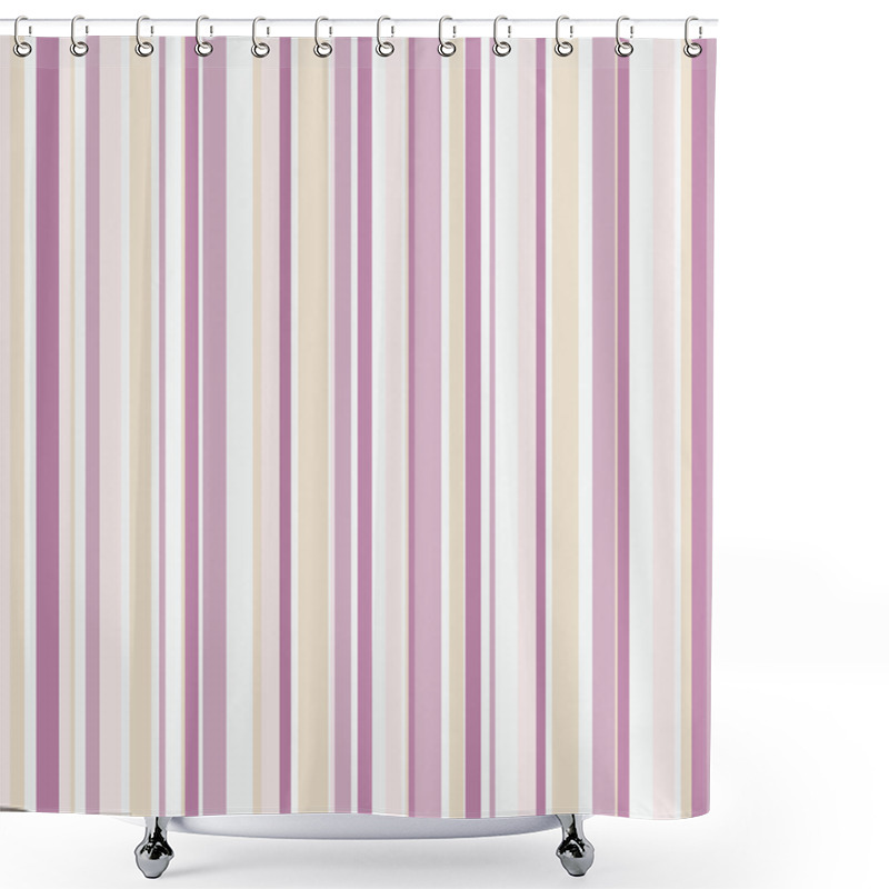 Personality  Strip Pattern Shower Curtains