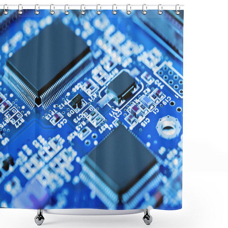 Personality  Electronic Circuit Board Shower Curtains