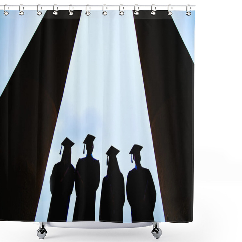 Personality  Outlines Of Graduates Students Shower Curtains