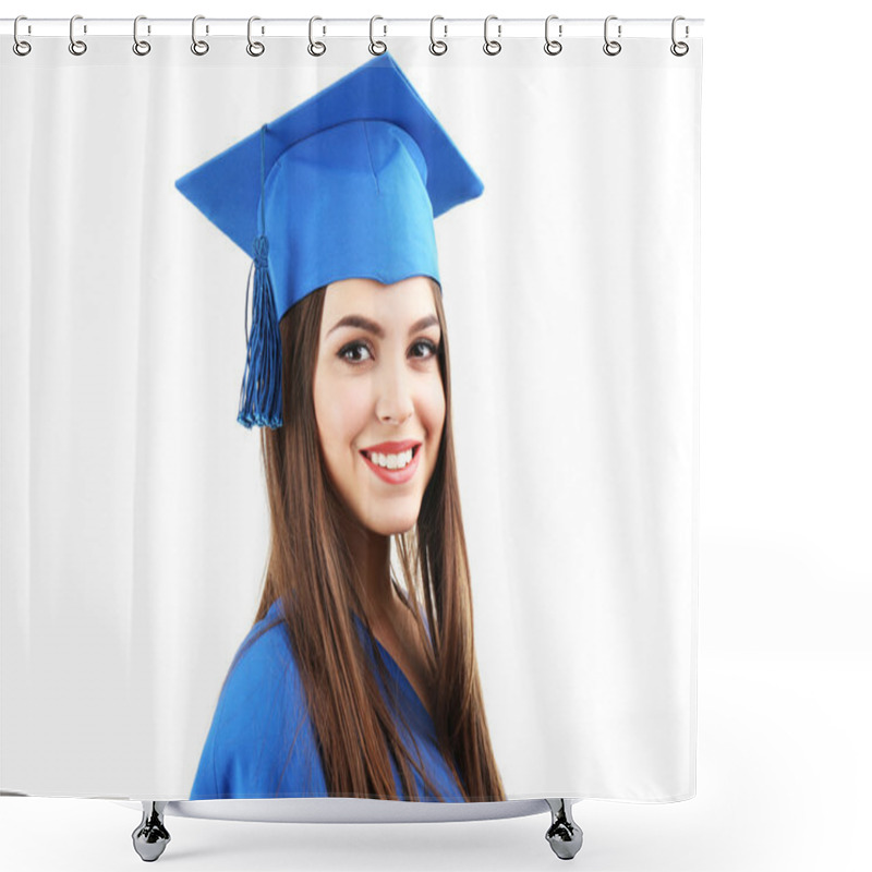 Personality  Woman Graduate Student Shower Curtains