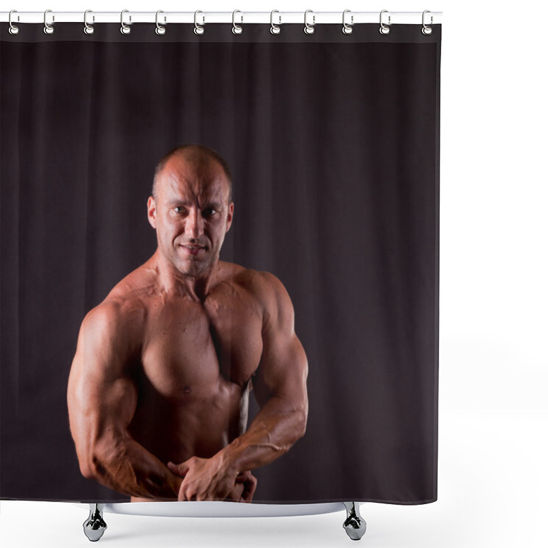 Personality  Bodybuilder Shower Curtains