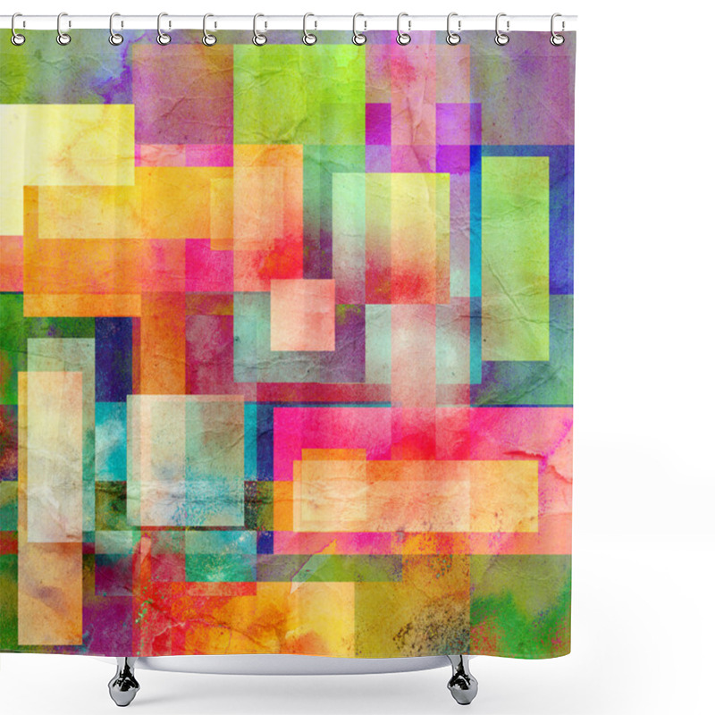 Personality  Bright Abstract Background Shower Curtains