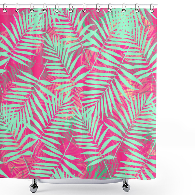 Personality  Tropical Palm Leaves Pattern Shower Curtains