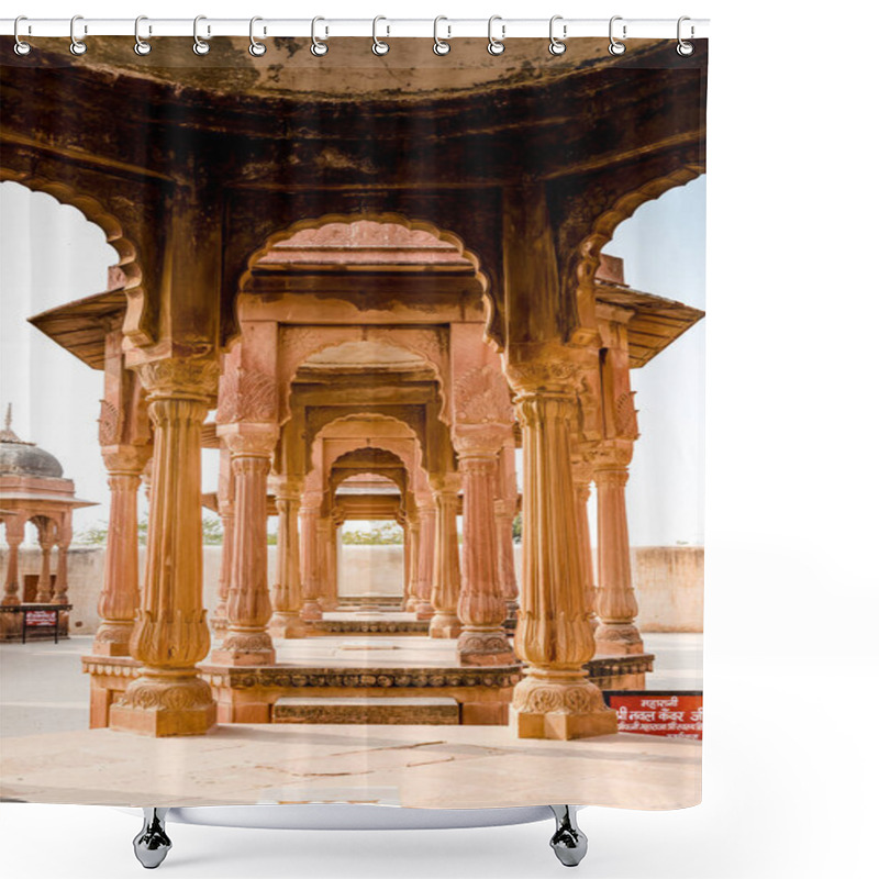 Personality  Bikaner, Rajasthan / India - January 2019 : Fort Bikaner Rajasthan India, Camel Festival Shower Curtains