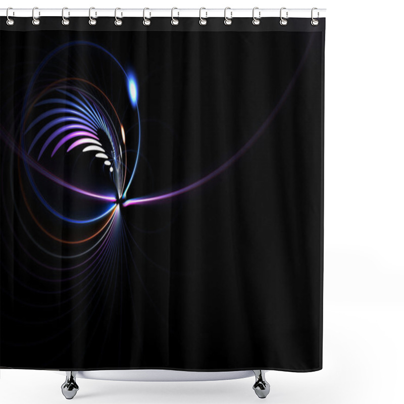 Personality  Fractal Layout Shower Curtains