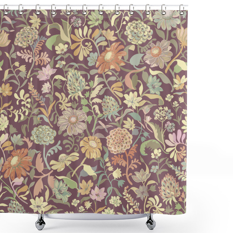 Personality  The Centerpiece Of The Collection Is A Dense Floral Pattern Featuring A Rich Tapestry Of Blossoms, Leaves, And Branches, Arranged In A Harmonious, Organic Composition. Each Colorway Within The Shower Curtains