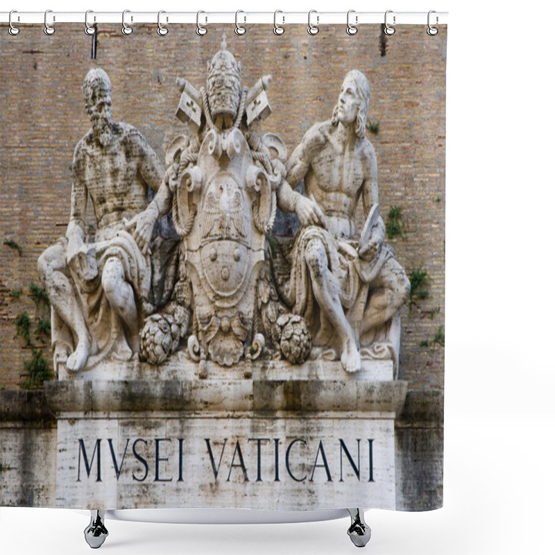 Personality  Sculpture On The Museums Of Vatican Shower Curtains