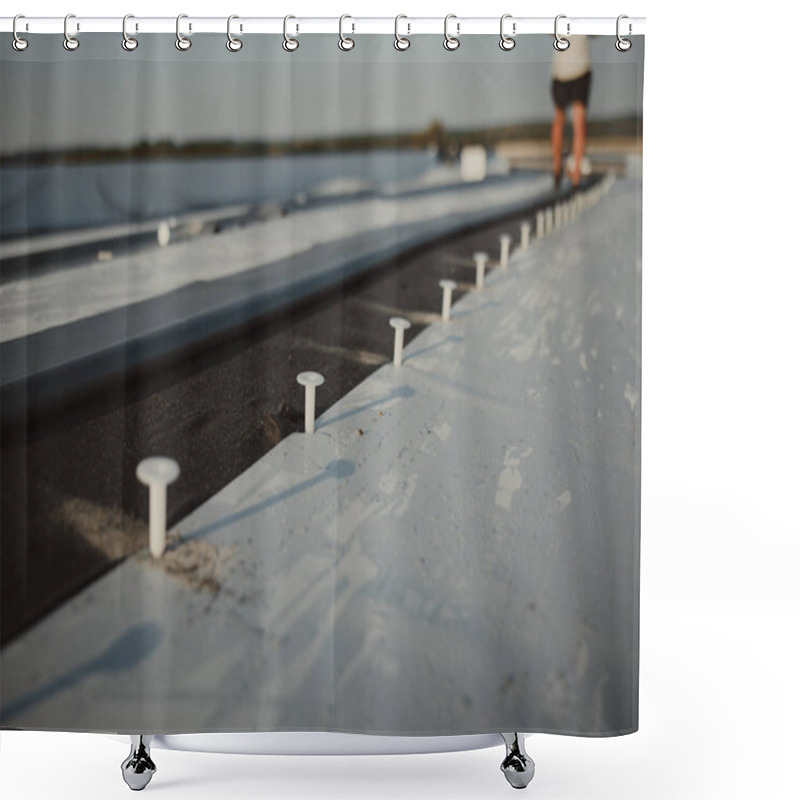 Personality  Synthetic Pvc Membrane Fixed With Dowels. Shower Curtains