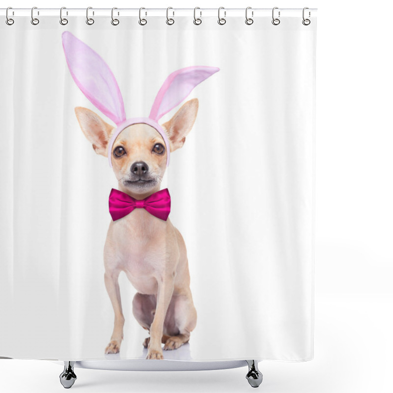 Personality  Bunny Ears Dog  Shower Curtains