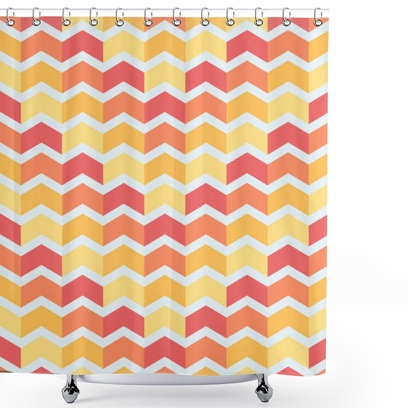 Personality  Abstract Geometry Pattern Shower Curtains