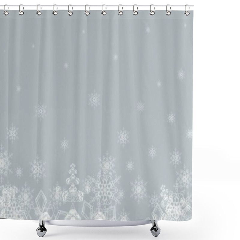 Personality  Abstract Christmas Background With Copy Space Shower Curtains