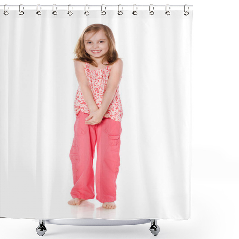 Personality  Funny Little Girl Shower Curtains