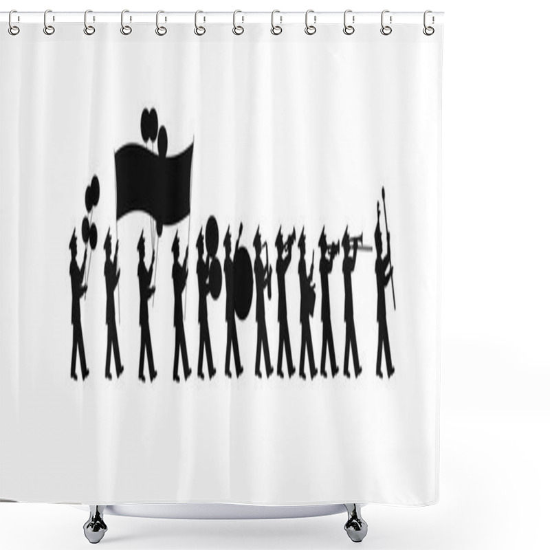 Personality  Large Marching Band Shower Curtains