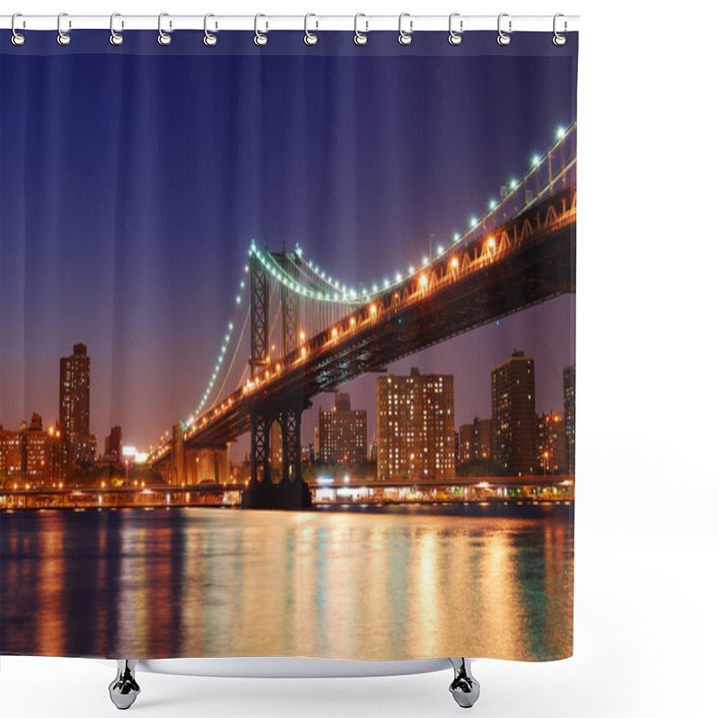 Personality  Manhattan Bridge Shower Curtains