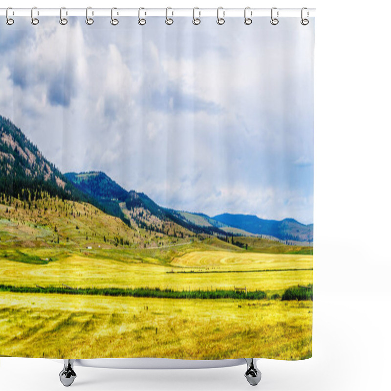 Personality  Ranch Land In The Nicola Valley Along Highway 5A Between Merritt And Kamloops, British Columbia, Canada Shower Curtains