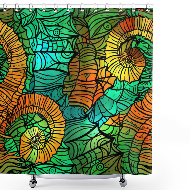 Personality  Abstract Mosaic Pattern Shower Curtains