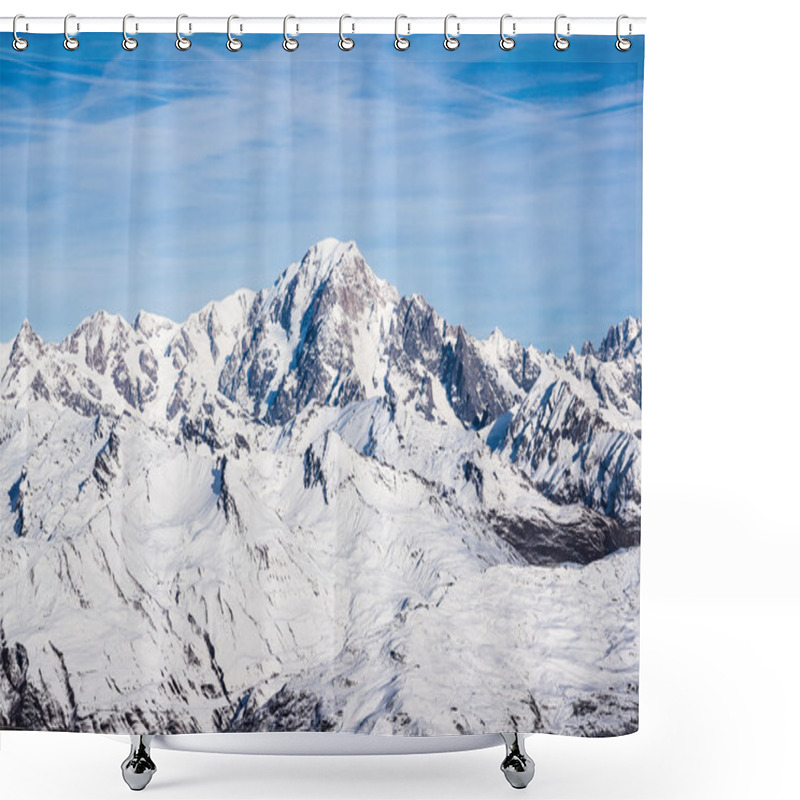 Personality  Mont Blanc In The Alps Shower Curtains