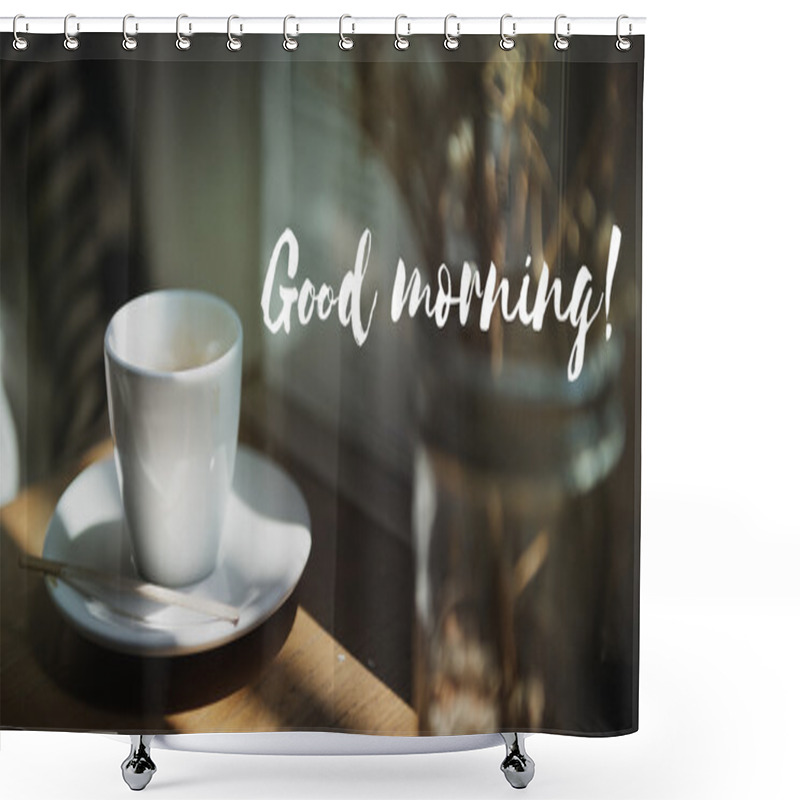 Personality  Coffee, Relax At Cafe Concept Shower Curtains