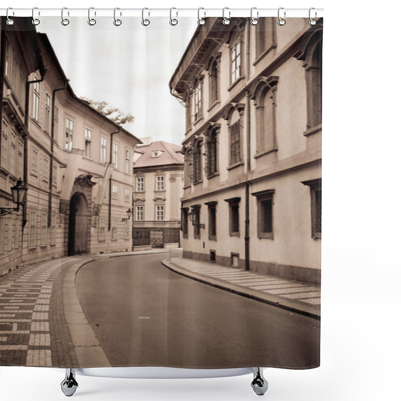 Personality  Prague Old Town Street Shower Curtains