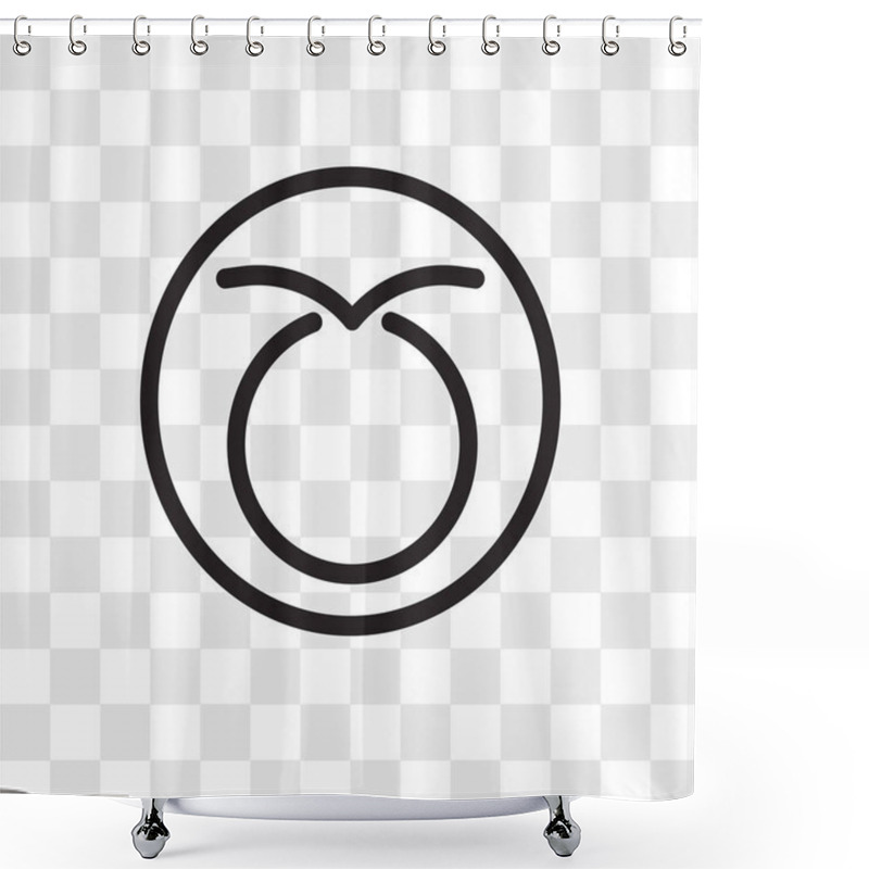 Personality  Taurus Vector Icon Isolated On Transparent Background, Taurus Lo Shower Curtains