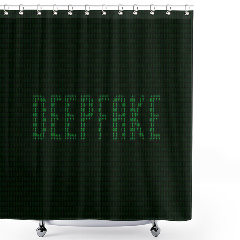 Personality  Deepfake Concept Vector Shower Curtains