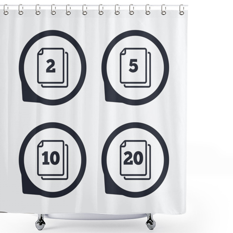 Personality  In Pack Sheets Icons. Shower Curtains