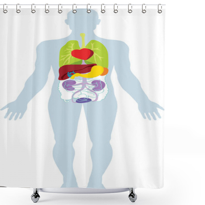 Personality  Human Organs Shower Curtains