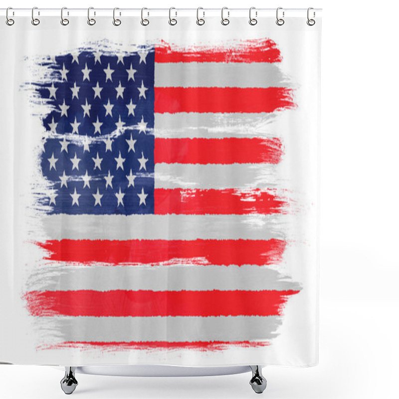 Personality  The USA Flag Shower Curtains