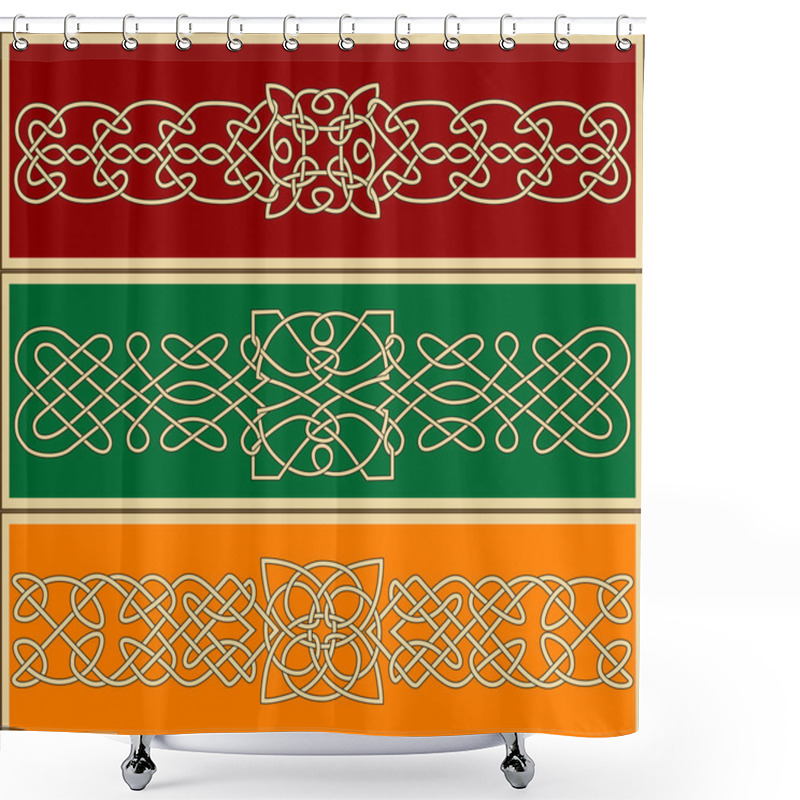 Personality  Celtic Ornaments And Patterns Shower Curtains