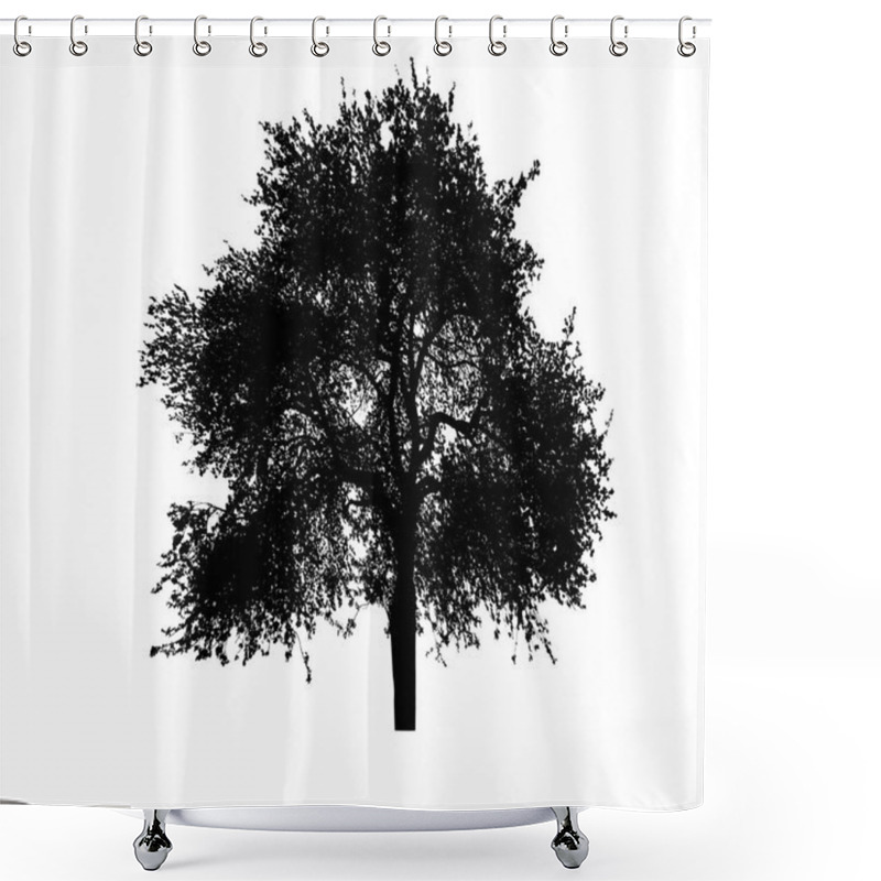 Personality  A Tree Silhouette Shower Curtains