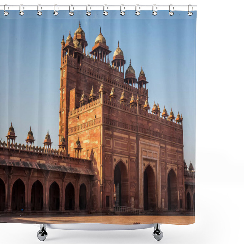 Personality  Rear View Of Buland Darwaza Also Known As The Gate Of Magnificence Built By Mughal Emperor Akbar At Fatehpur Sikri Agra. Shower Curtains