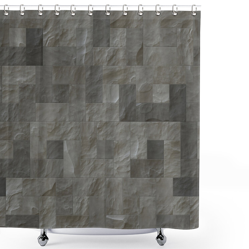 Personality  Slate Shower Curtains